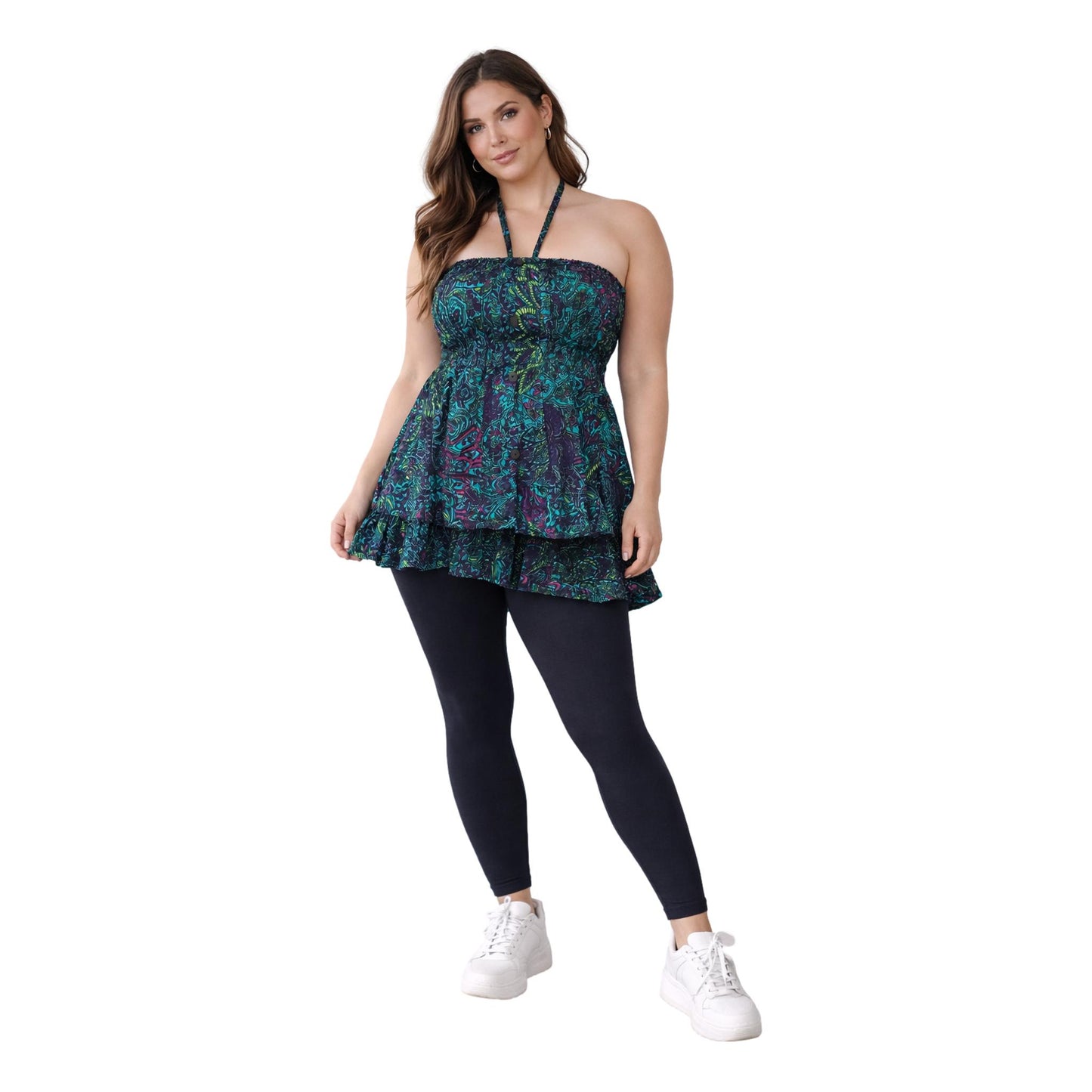 Boho Shirred Top