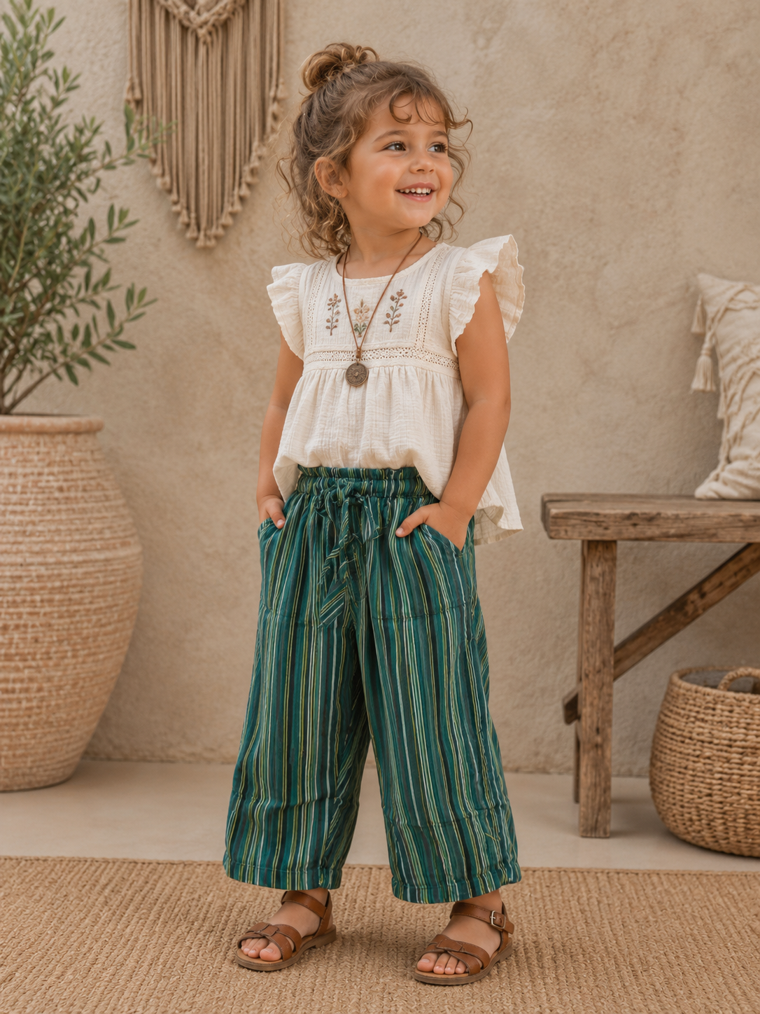 Unisex Kids Straight Legs pants