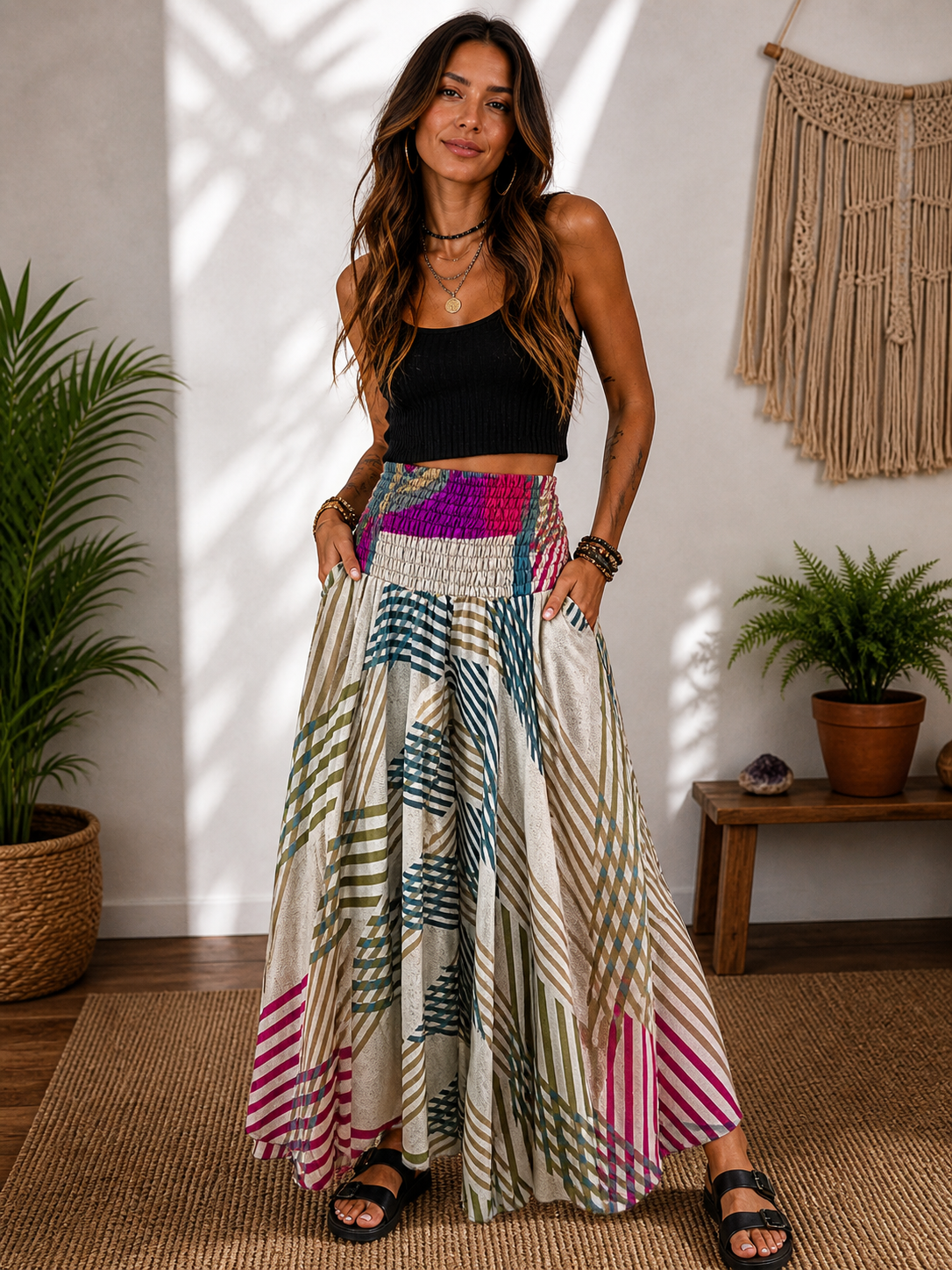 Super Flared Wide Leg Pants
