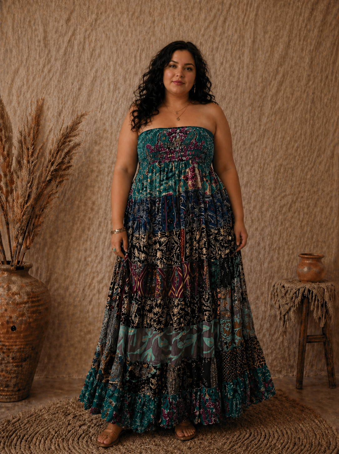 Boho Shirred Dress/Skirt