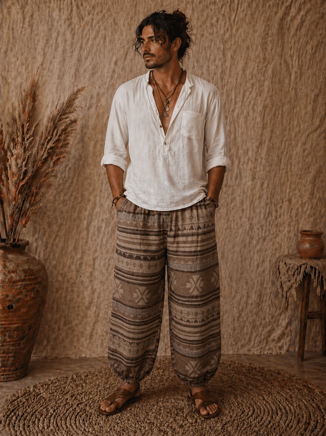 Aztec Wool Pants