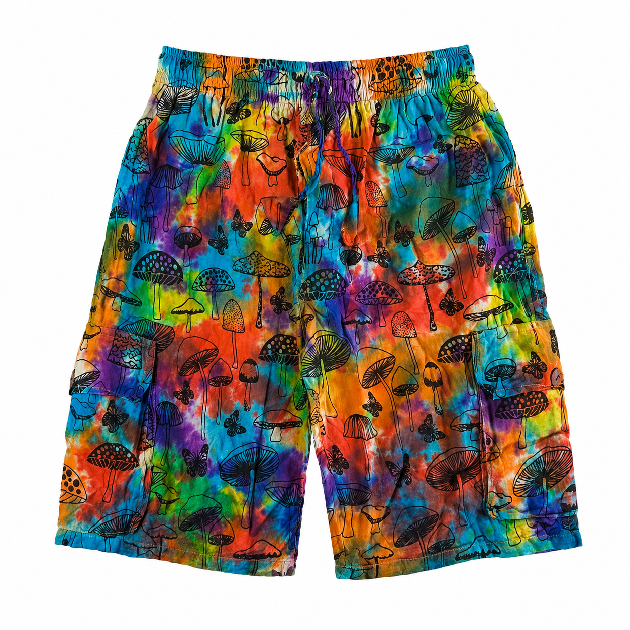 Rainbow Mushroom Cargo Pants