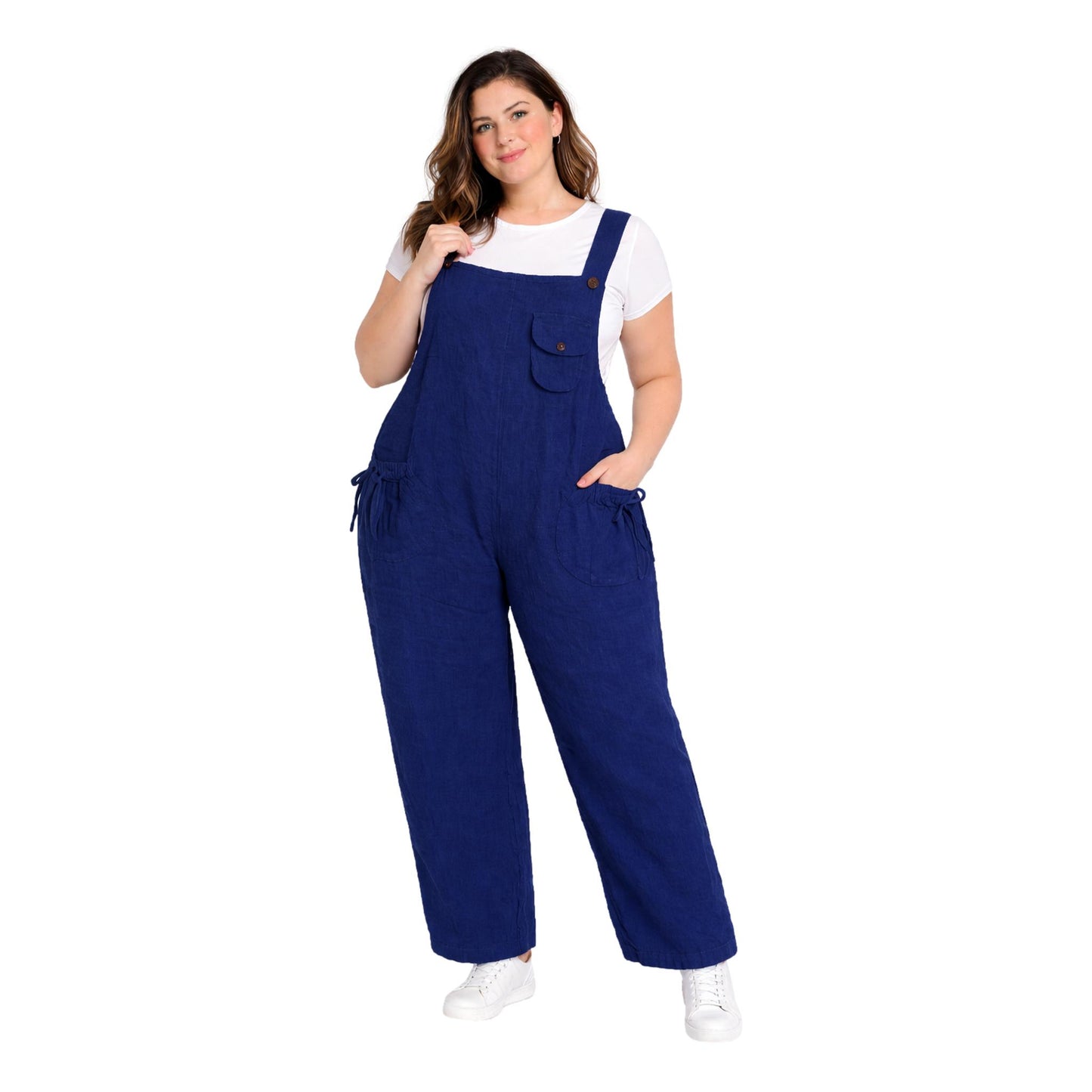 Cotton Wide Leg Overalls