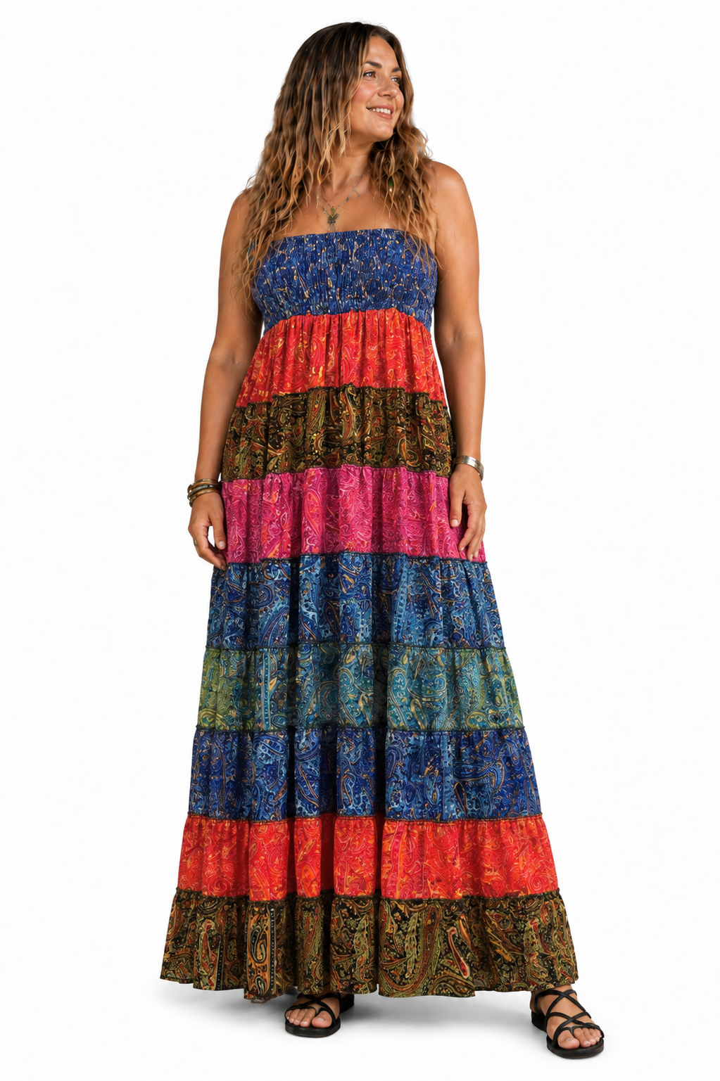 Boho Shirred Dress/Skirt