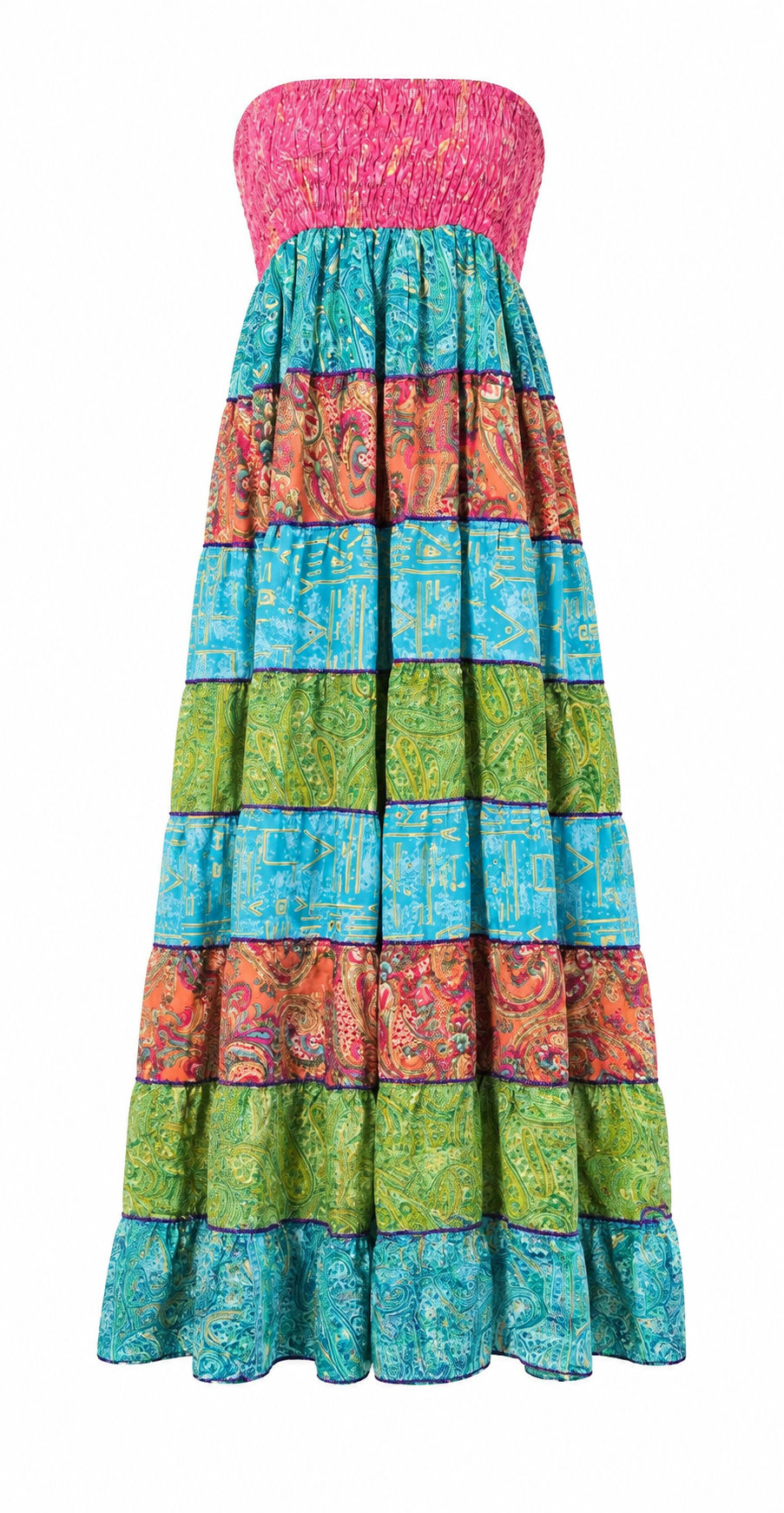 Boho Shirred Dress/Skirt