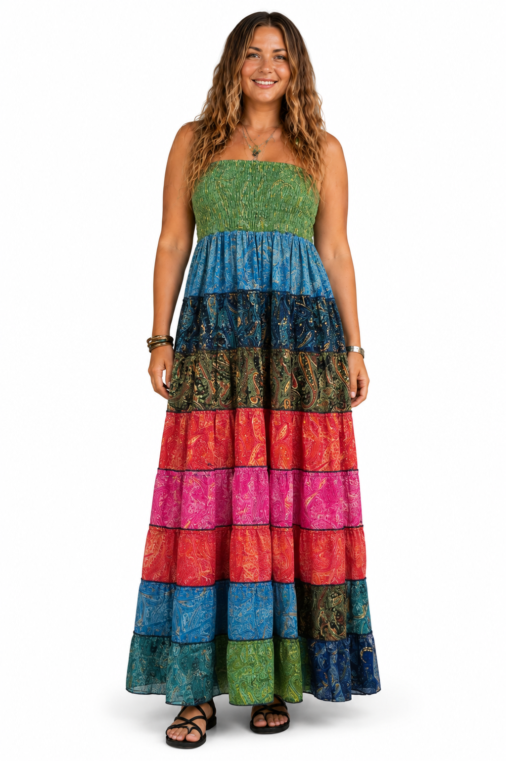 Boho Shirred Dress/Skirt