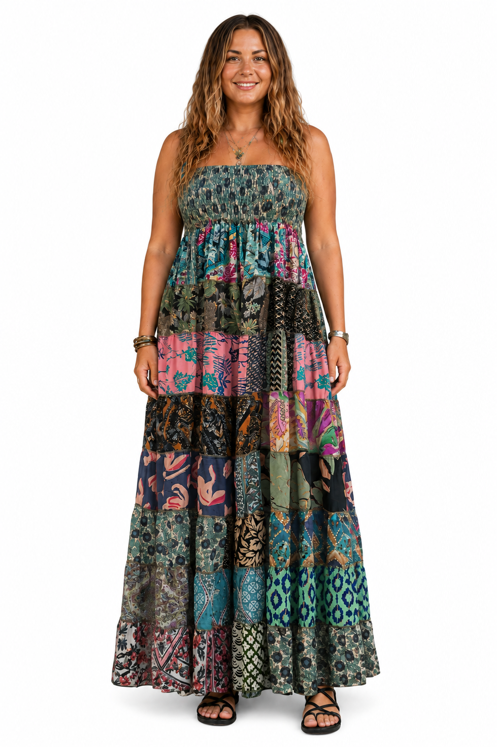 Boho Shirred Dress/Skirt