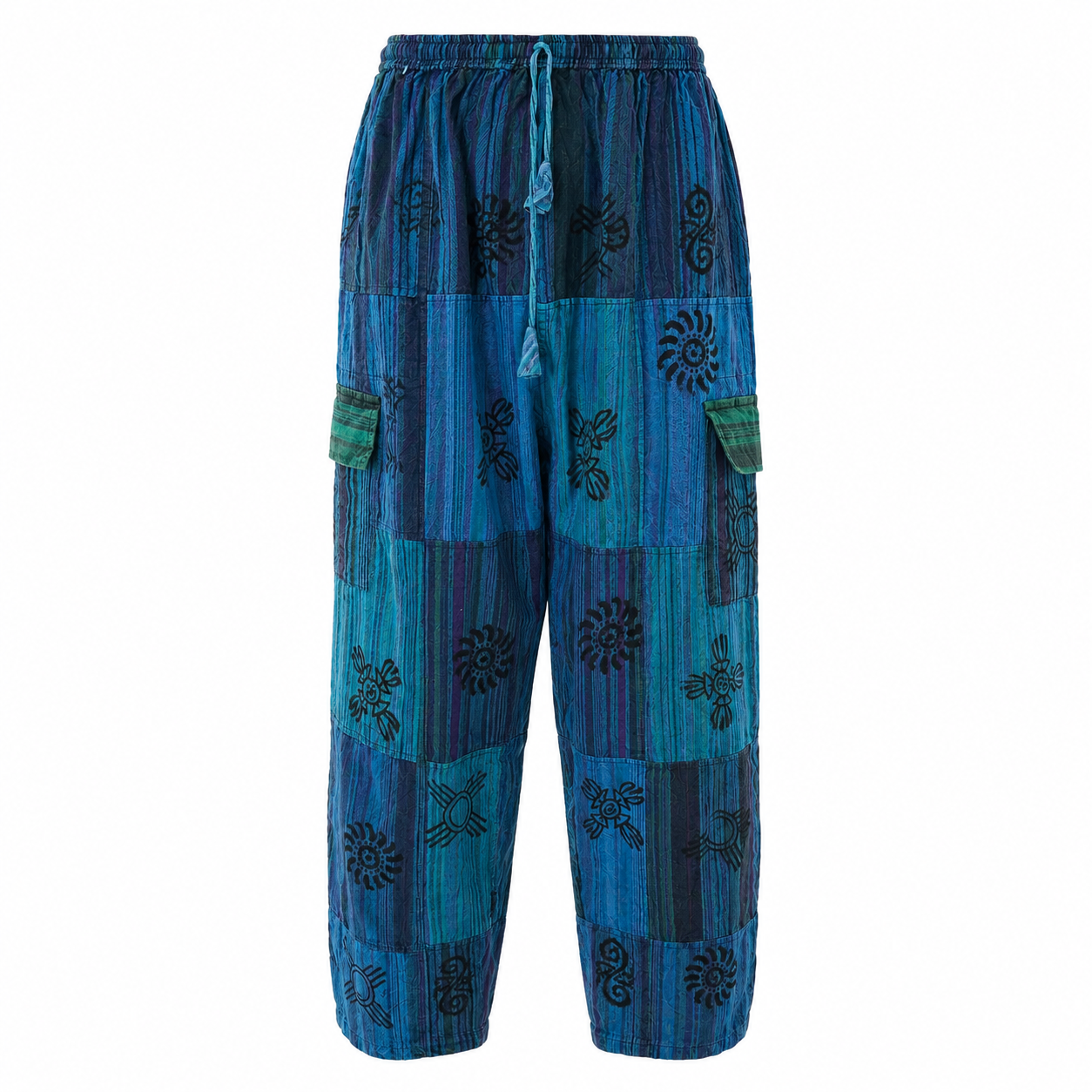 Cargo Block Print Pants