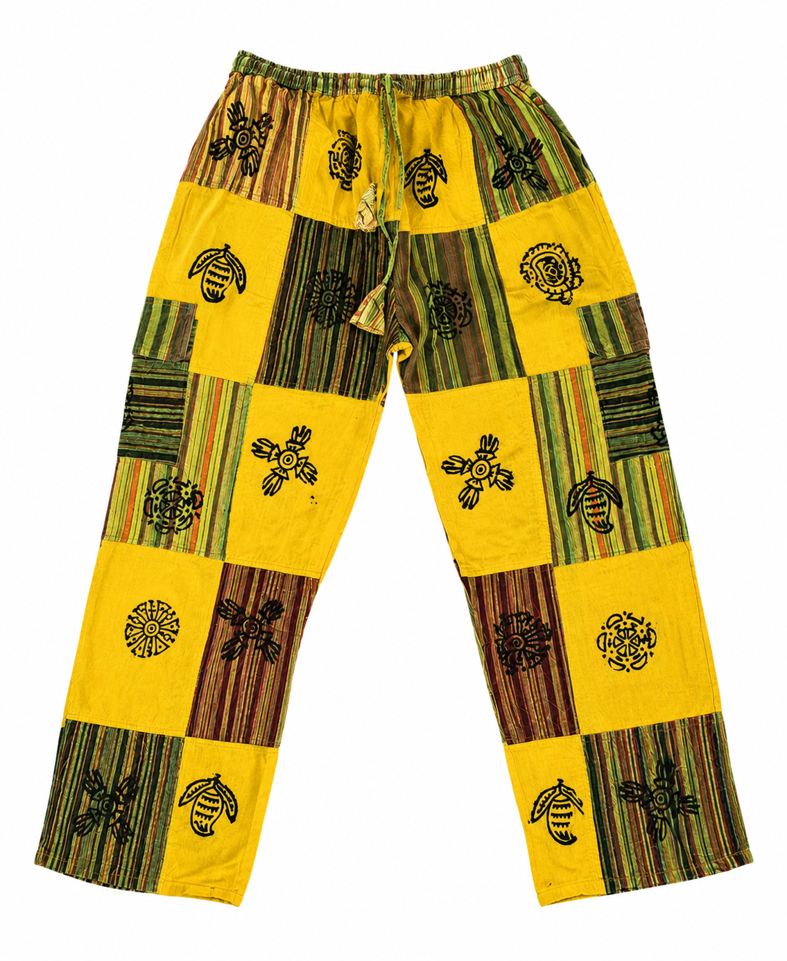 Cargo Block Print Pants