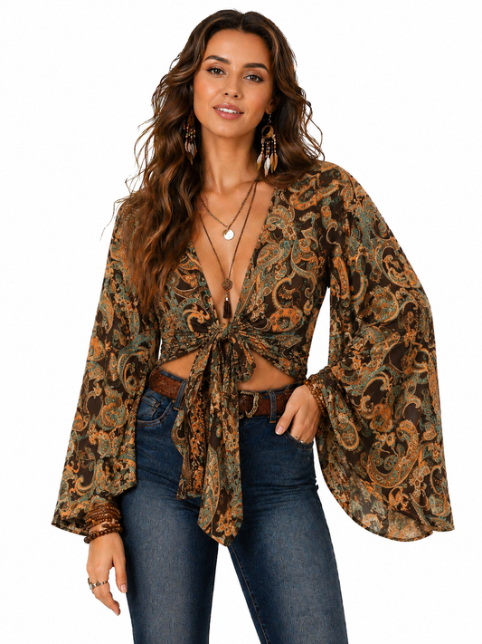Bell Sleeve Top