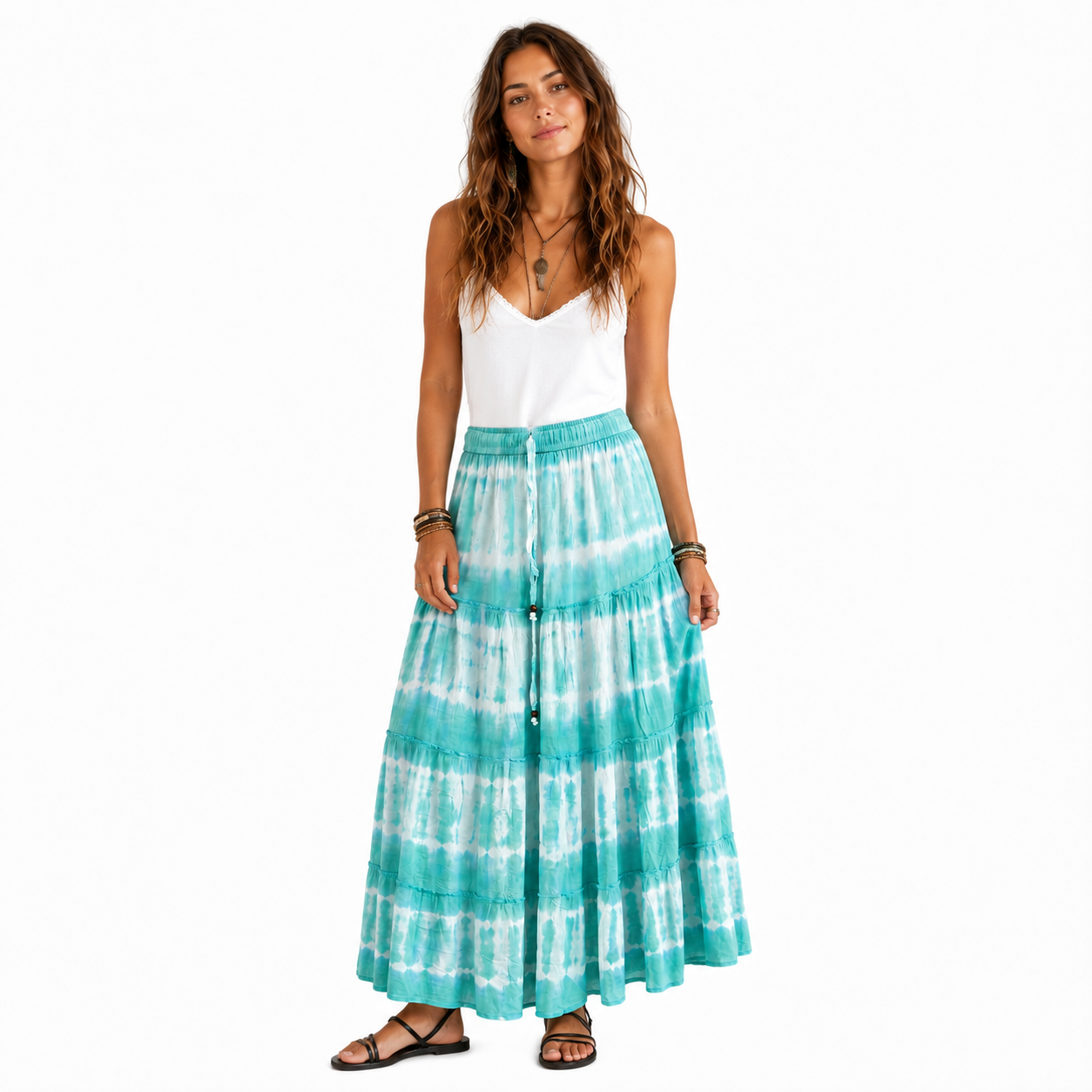 Tie Dye Maxi Skirt