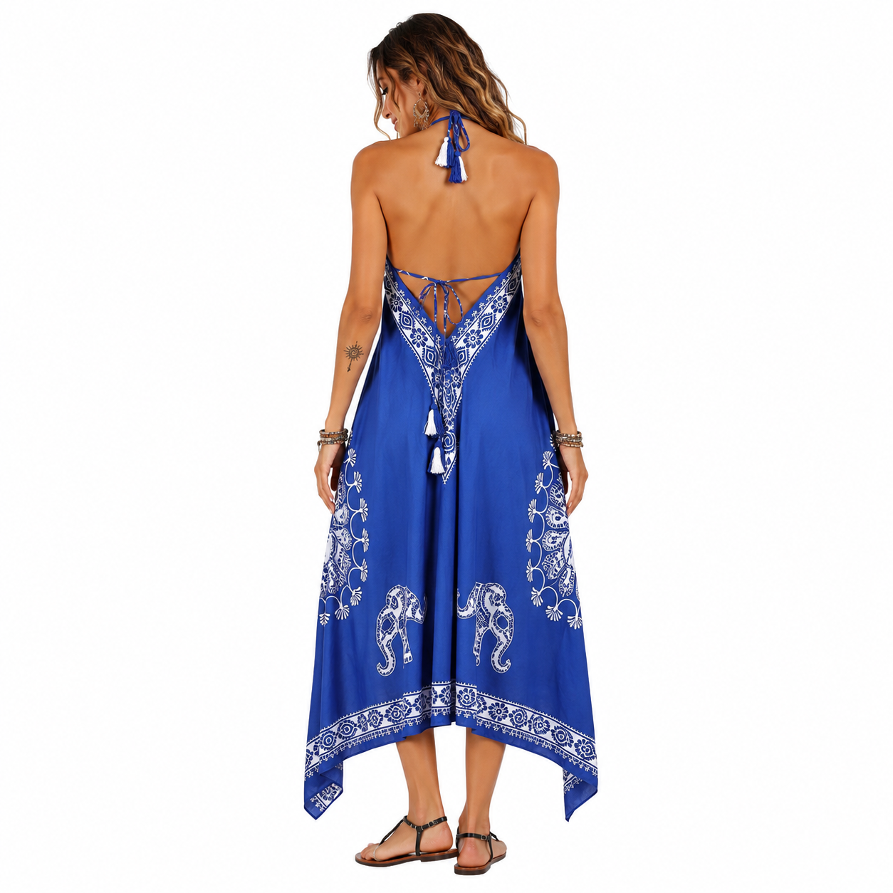 Backless Halter Neck Dress