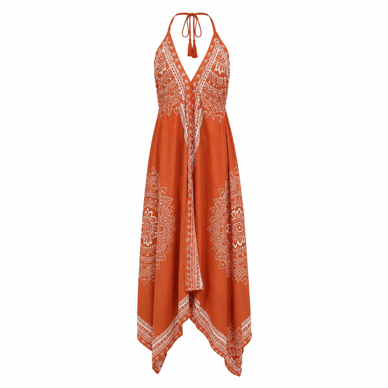 Backless Halter Neck Dress