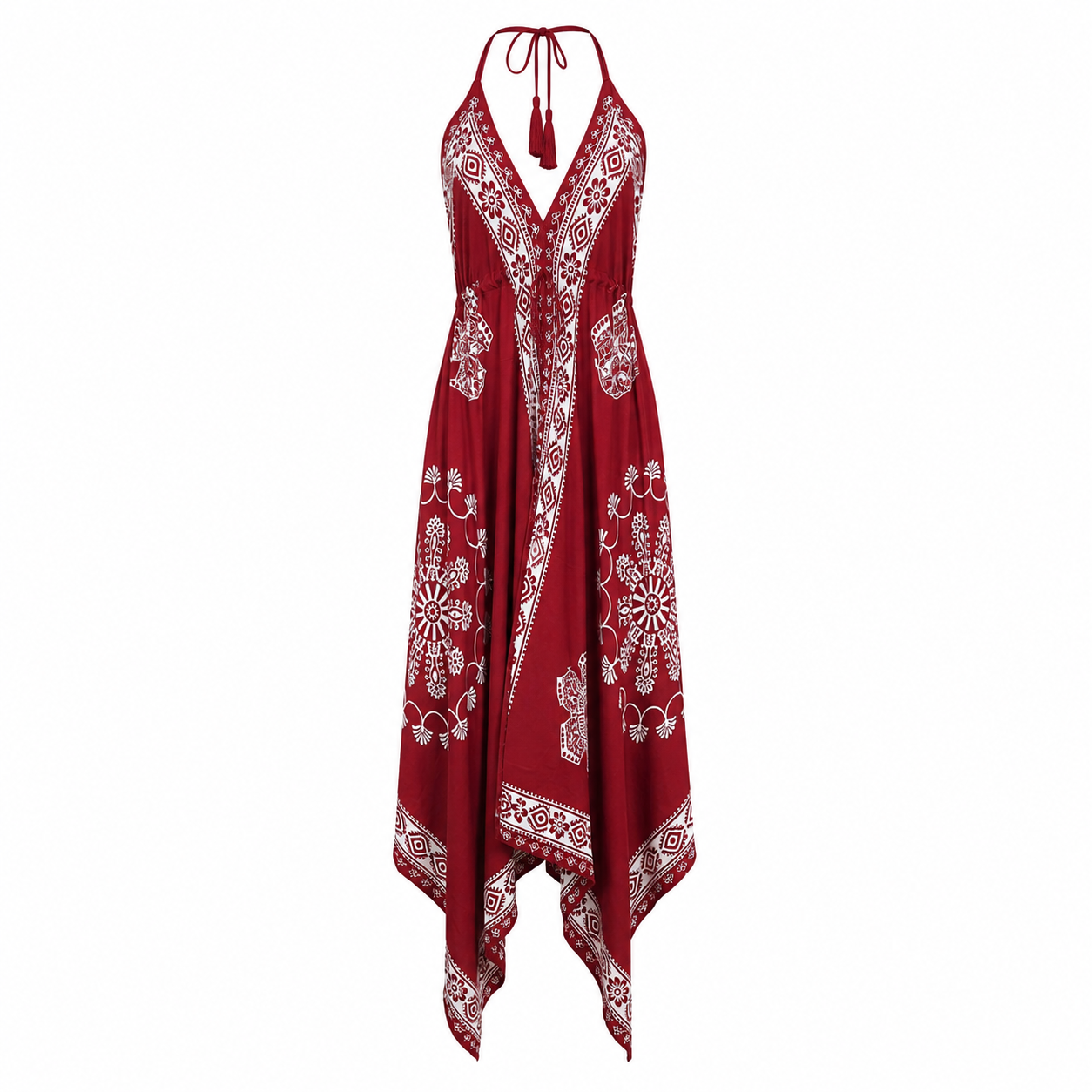 Backless Halter Neck Dress
