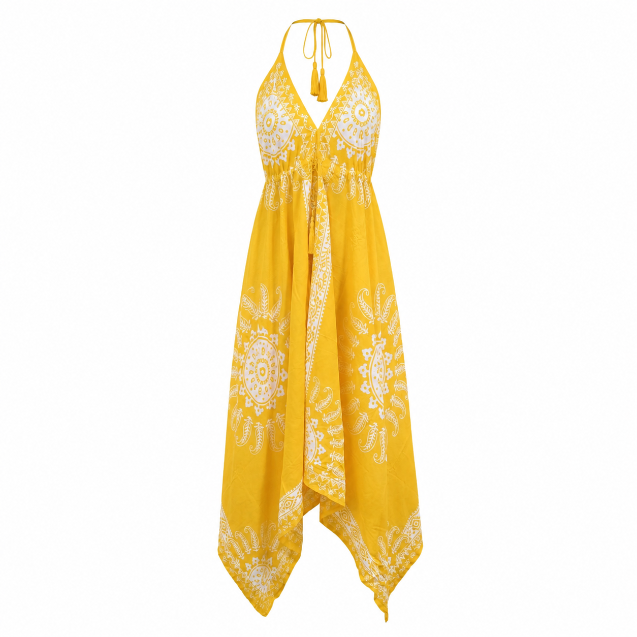 Backless Halter Neck Dress
