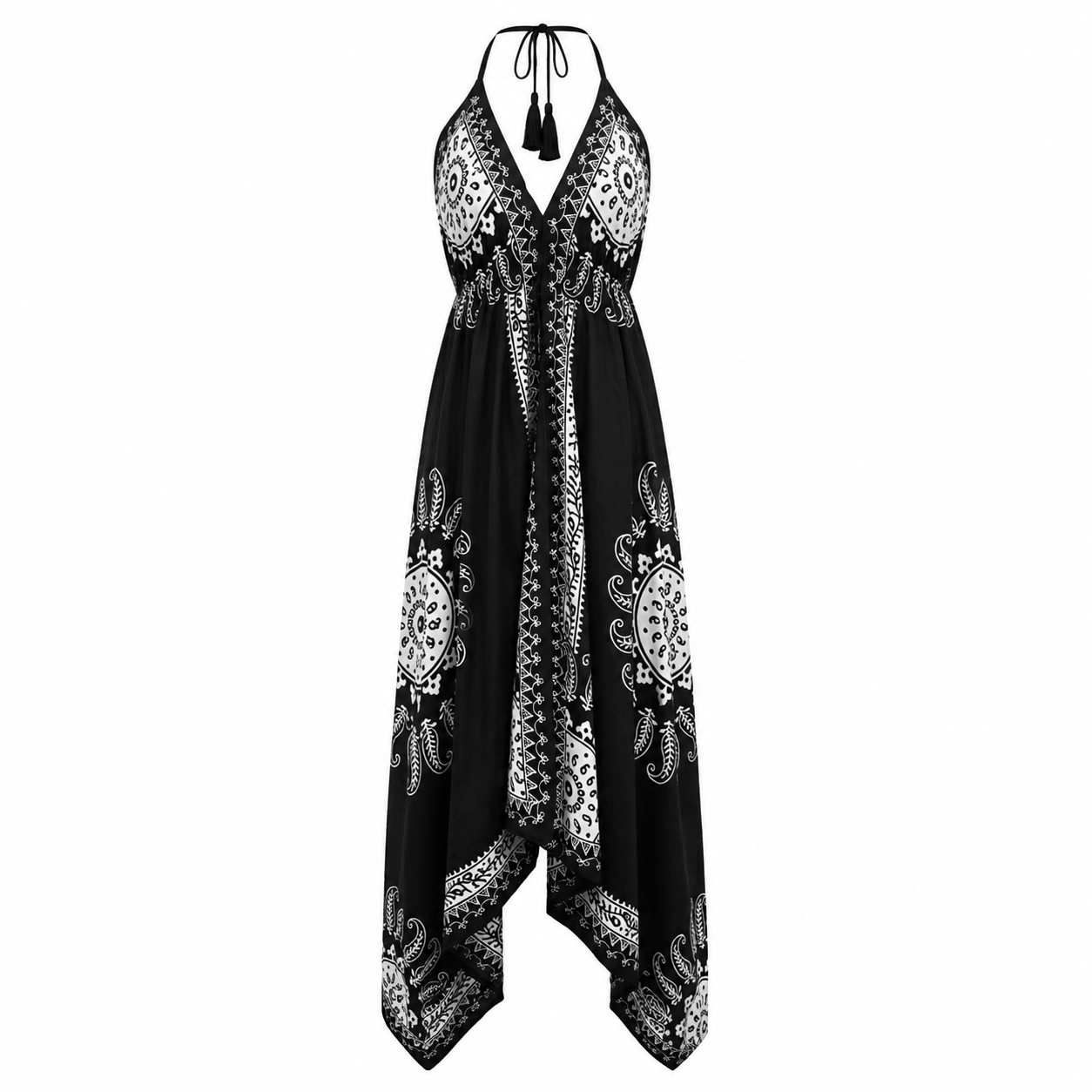 Backless Halter Neck Dress