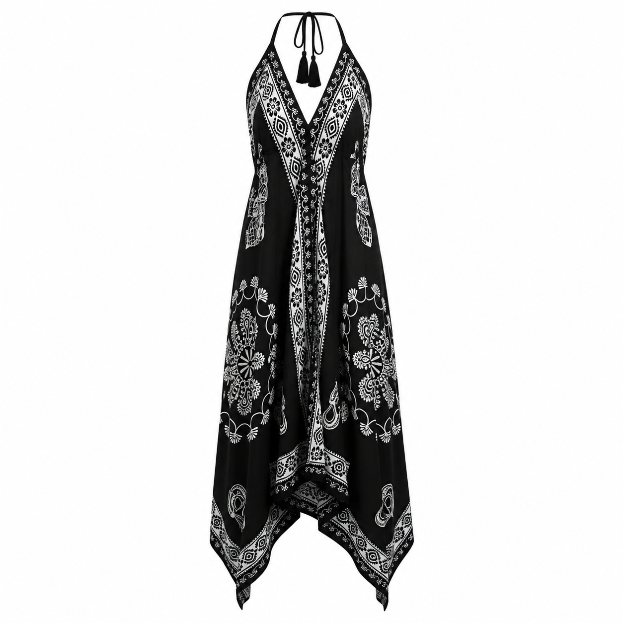 Backless Halter Neck Dress
