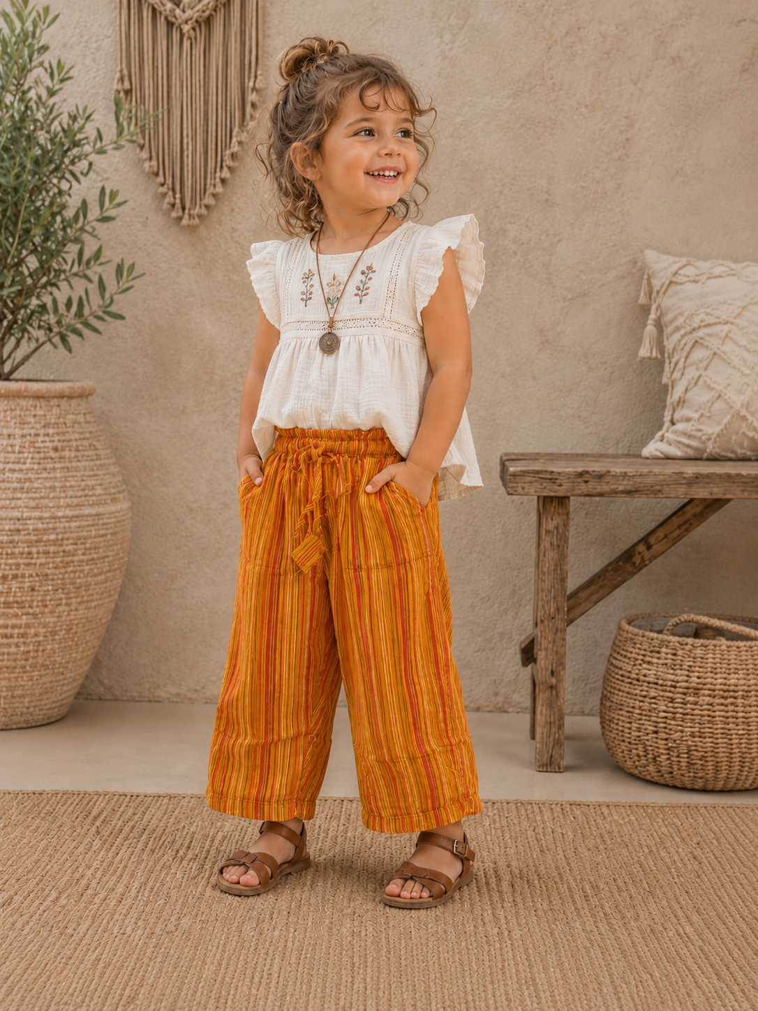 Unisex Kids Straight Legs pants
