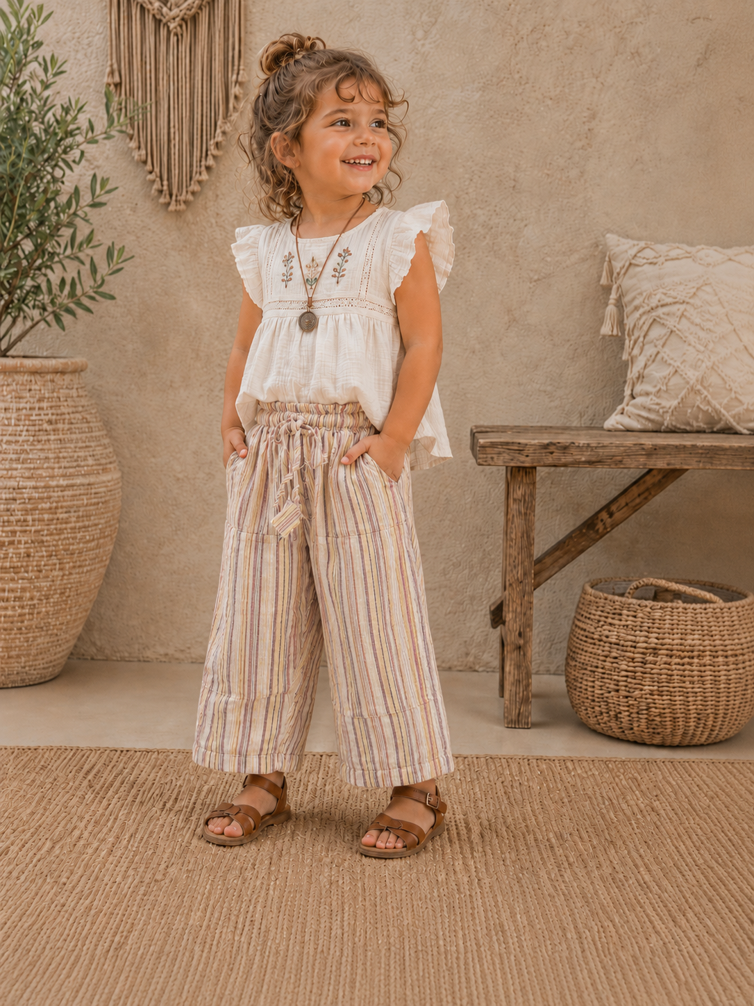 Unisex Kids Straight Legs pants