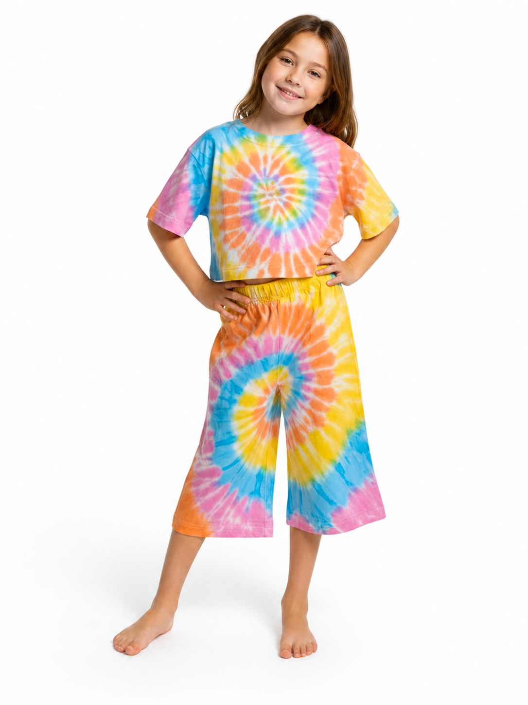 Tie Dye Crop Tee - Kids