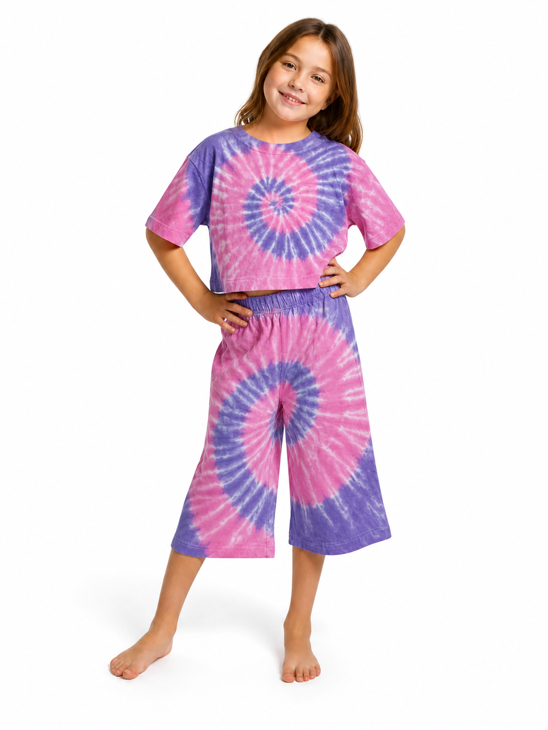Tie Dye Crop Tee - Kids