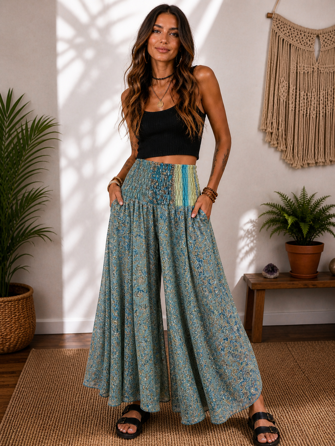 Super Flared Wide Leg Pants