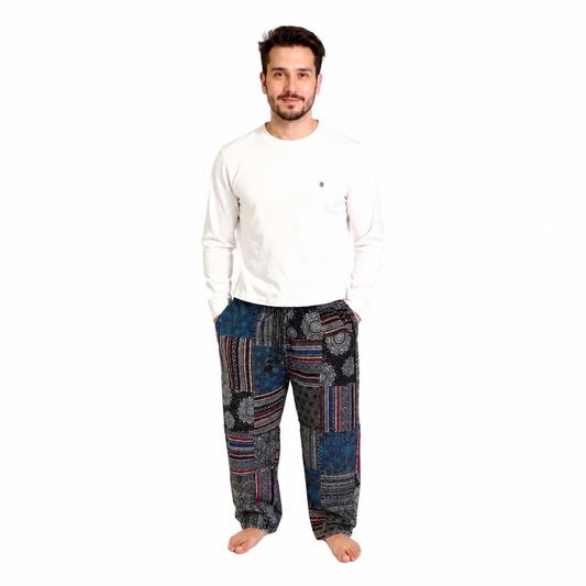 Nepalese Stonewashed Patchwork Pants