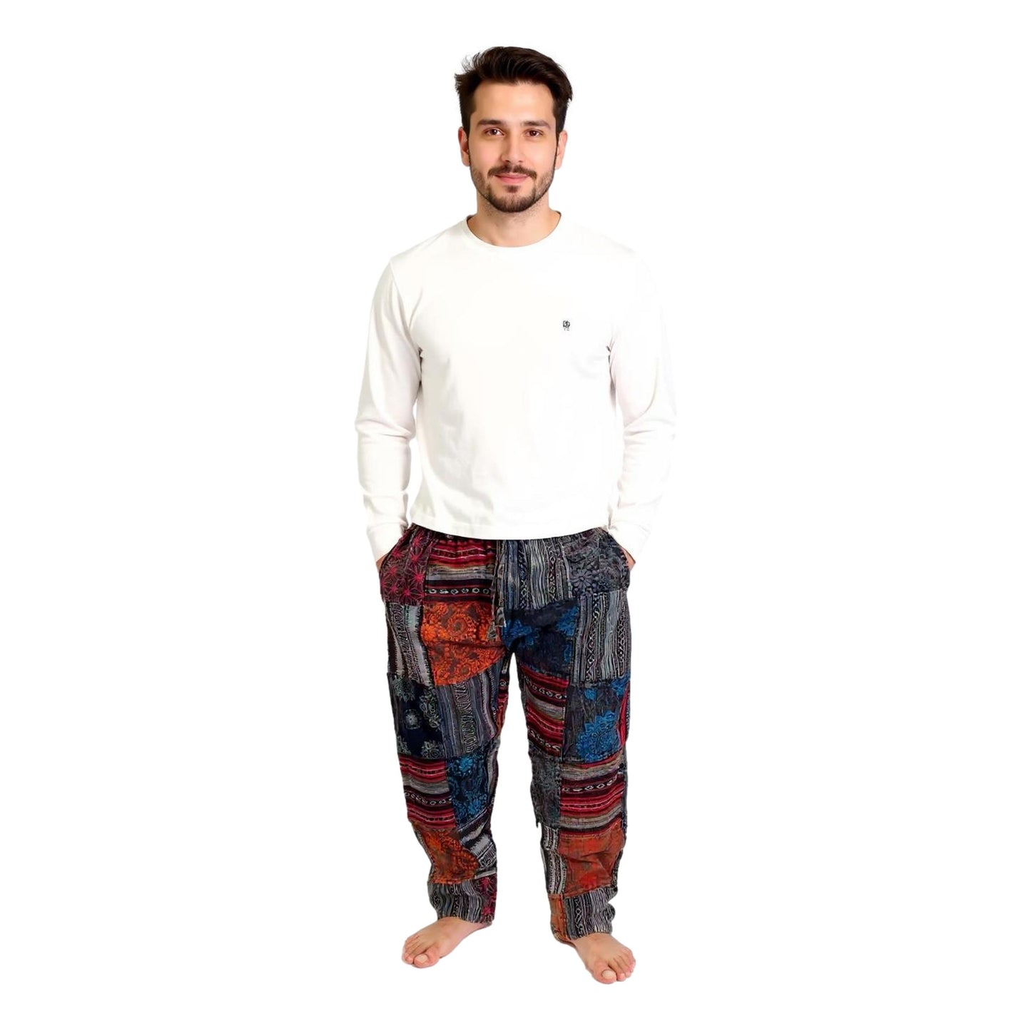 Nepalese Stonewashed Patchwork Pants