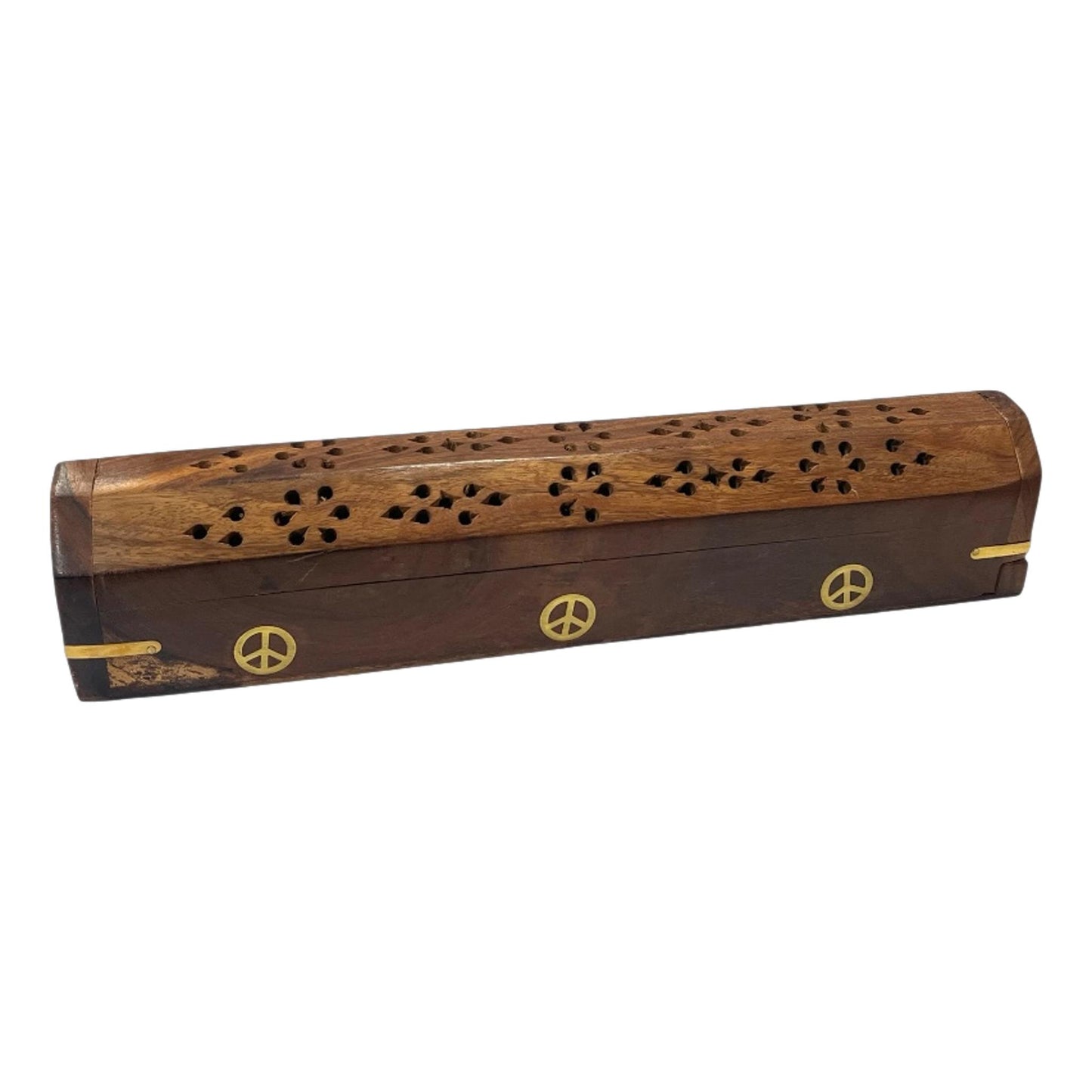 Polished Wooden Hex Incense Box