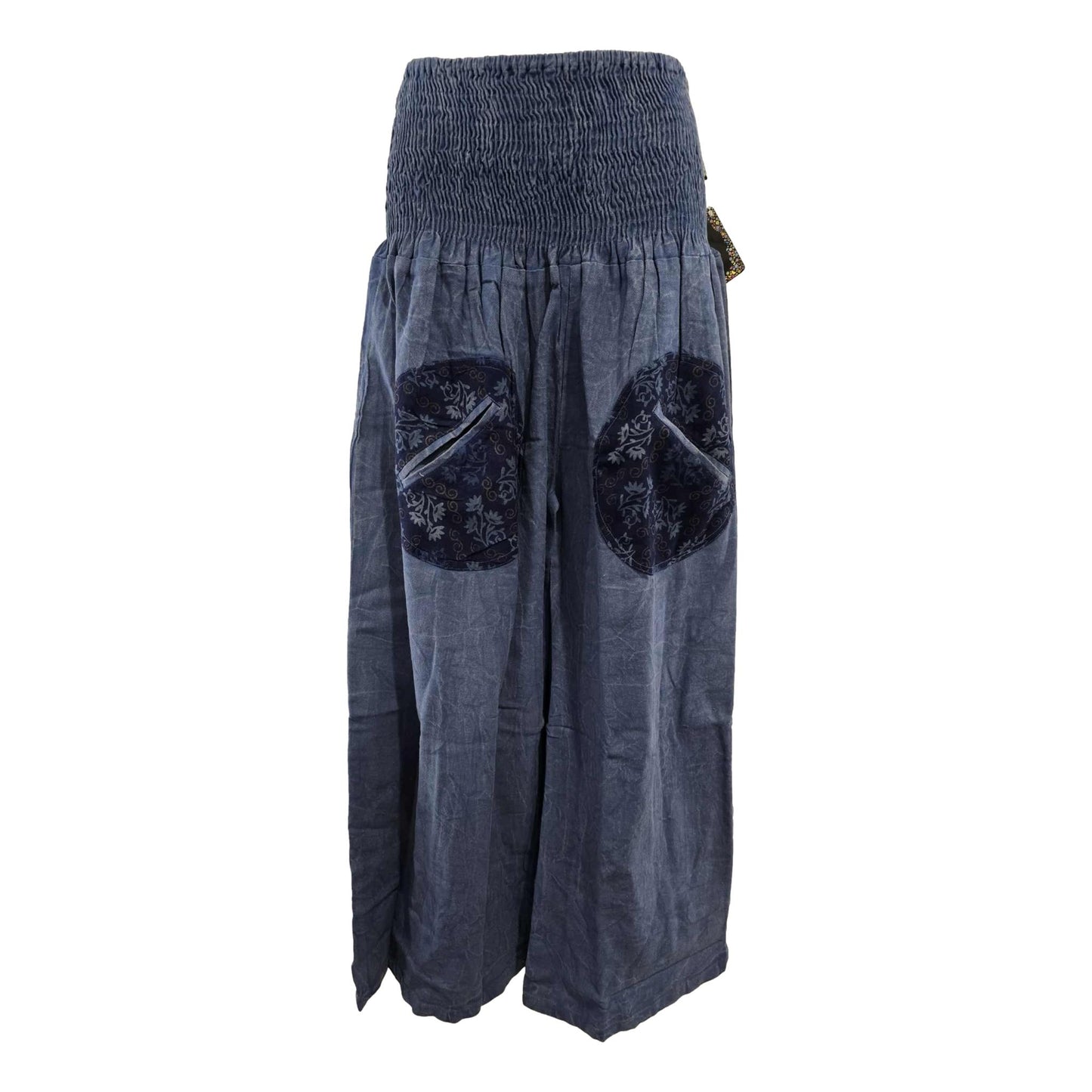 Cotton & Rayon Wide Leg Pants