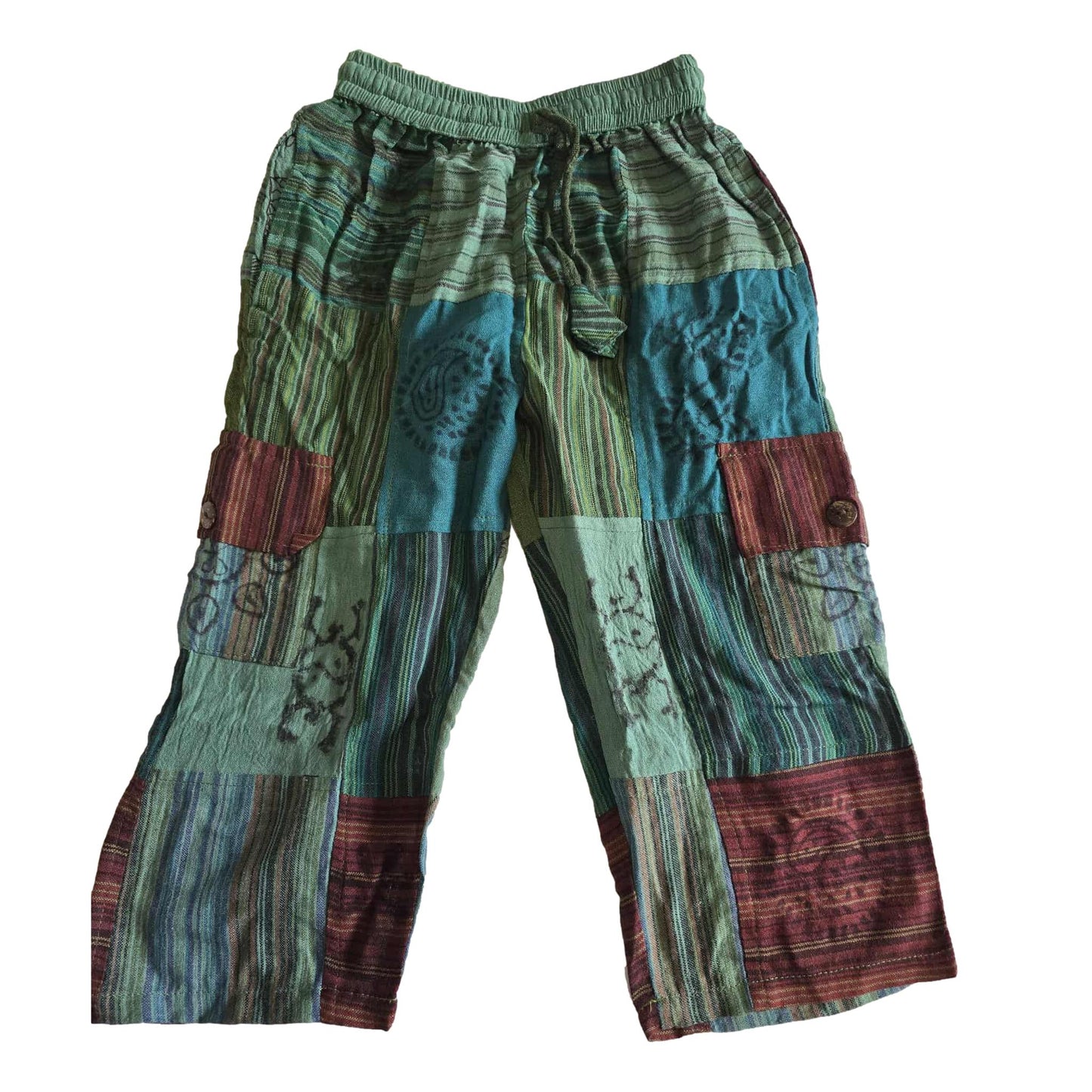 Block Print 3/4 Kids Pants