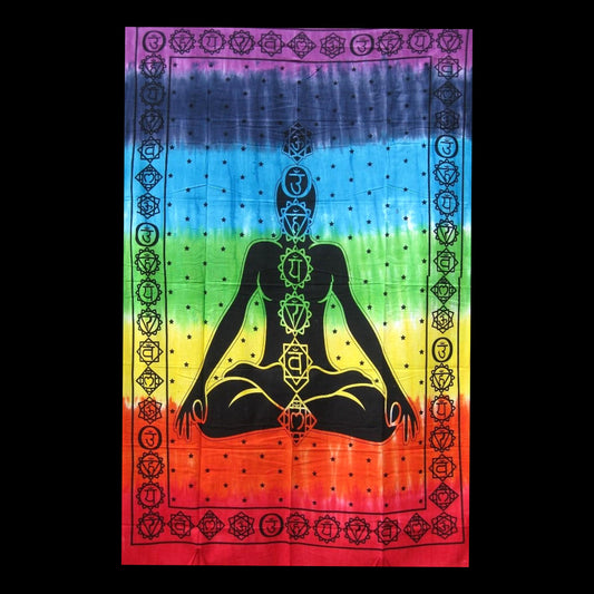 Rainbow Chakra Meditation Wall Hanging