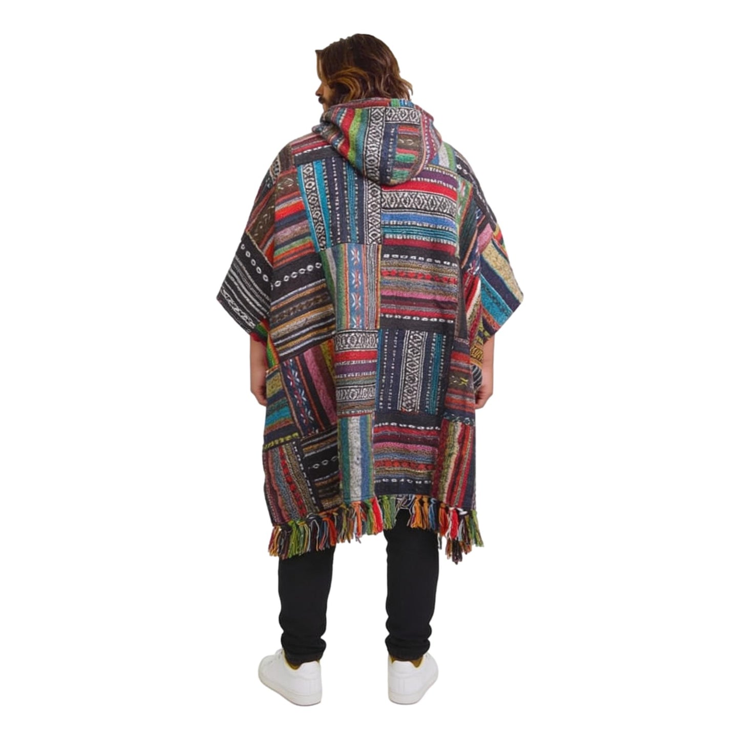 Patchwork  Unisex Poncho