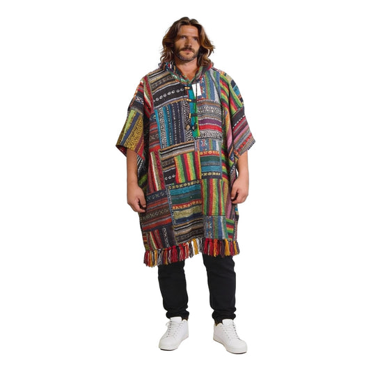 Patchwork  Unisex Poncho
