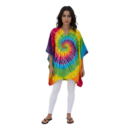 Rainbow Tie Dye Kaftan