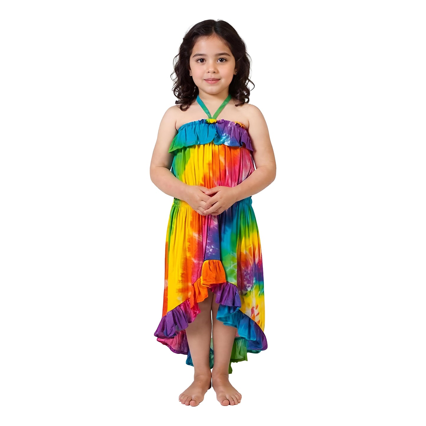 Vibrant Tie-dye Dress