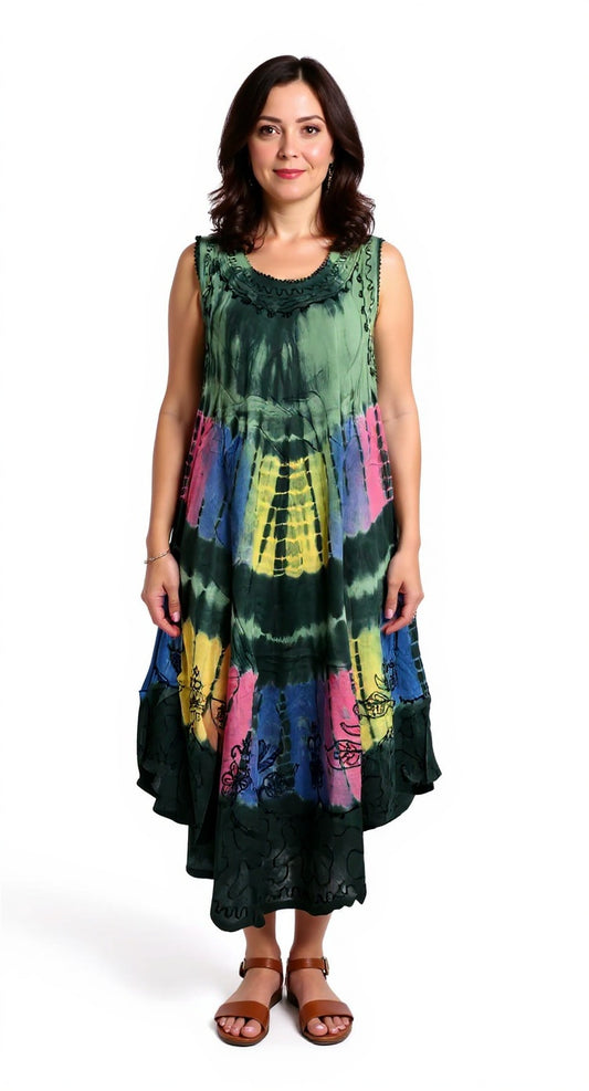 Umbrella Tie Dye Dress